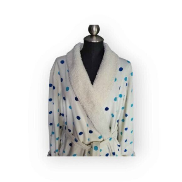 Denver Hayes Polkadot Housecoat Sz S/M - Picture 5 of 9